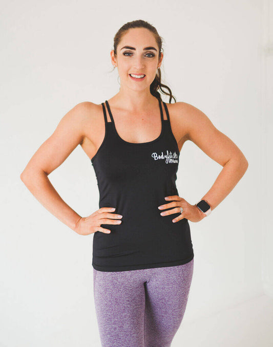 Black Spaghetti Strap Vest