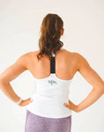 Load image into Gallery viewer, White Strapback Vest Top